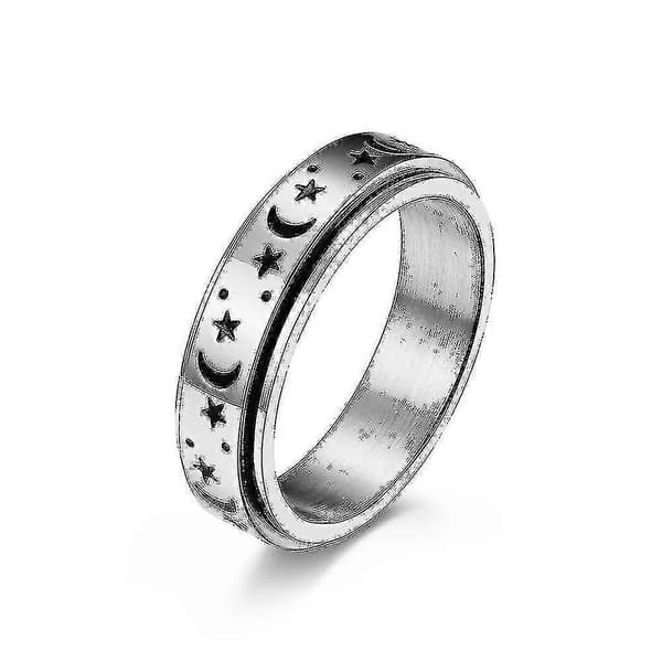 Ringer for angst, spinnerring i rustfritt stål for kvinner og menn