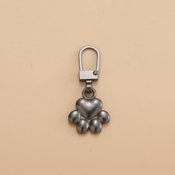 5 Pcs Dog Paw Zipper Pulls, Charms Zipper Pull Replacement Dog Footprint Keychain Zipper Tab Replacement Zipper Pull Charms