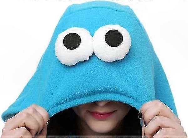 Elmo Cookie Monster kostume til voksne blue M