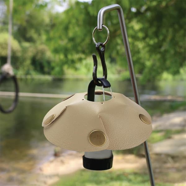 Waterproof Leather Lampshade for Goalzero/ledlensers ml4 Camping Khaki