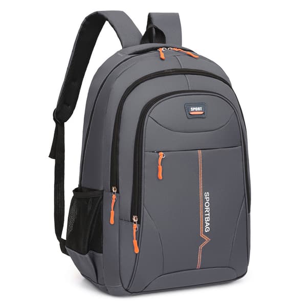 Casual Shoulder Bag Men Outdoor Waterproof Computer Business Backpack - Dark Grey