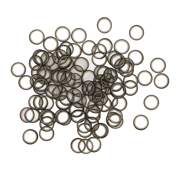 500 stk. ortodontiske elastikker, bærbare elastikker til tænder, elastikker til bøjler, kæledyrsskønhed, 6,35 mm, sort