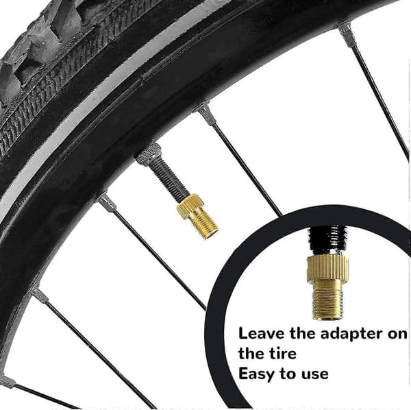 Cykelventiladapter Adapter Konverter Guld 2 stk.