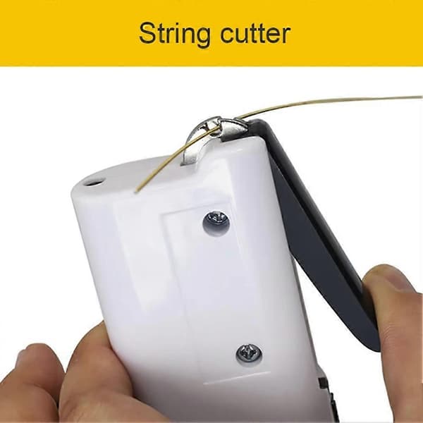 Multifunktionell elektrisk strängupprullare strängskärare USB uppladdningsbar elektrisk gitarrsträngupprullare för gitarr ukulele A White