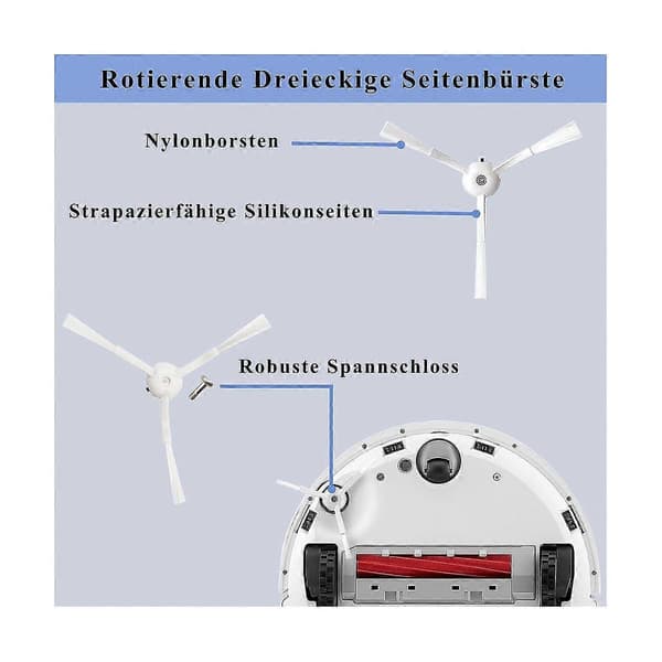 Til Q-tilbehør, til P10 robotstøvsuger reservedele tilbehørssæt hovedbørste støvpose