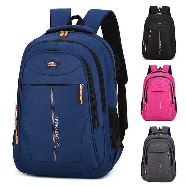 Casual Shoulder Bag Men Outdoor Waterproof Computer Business Backpack - Dark Grey
