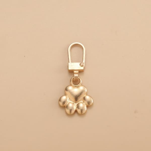 5 Pcs Dog Paw Zipper Pulls, Charms Zipper Pull Replacement Dog Footprint Keychain Zipper Tab Replacement Zipper Pull Charms