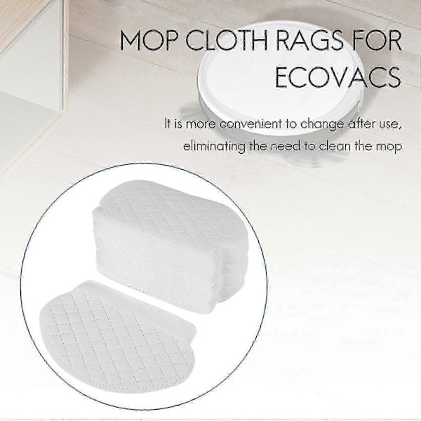 Lämplig för Ecovacs Deebot Ozmo 950 920 905, 40 st Moppdukar