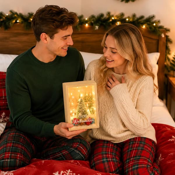 Pengagåva jul, god jul trälåda, pengar förpackning en