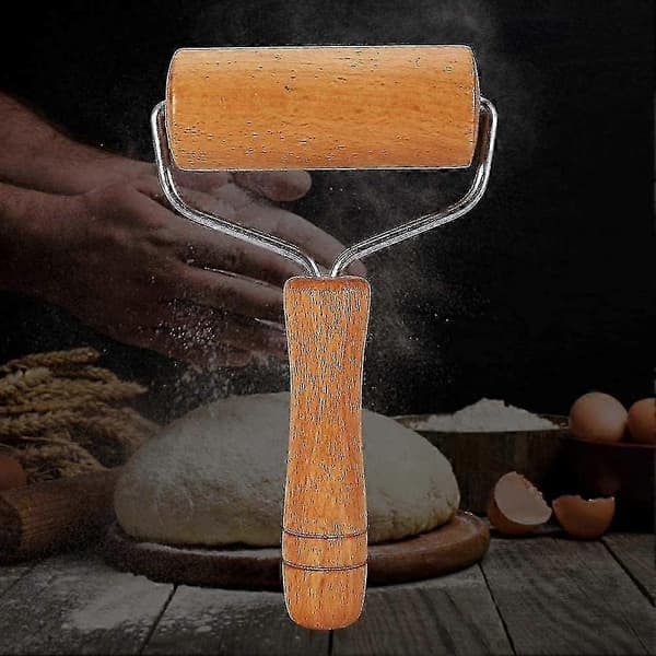 T-shaped rolling pin, fondant bakery for kitchen, rolling pin, wooden rolling pin, multifunctional cake pizza rolling pin, pasta handle Chapati(1)