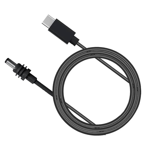 10m USB-C til DC-strømkabel, IP68 vandtæt, 18AWG, gummi, kobber, Type C til DC, til Mini Dish
