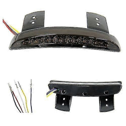 Røget Bageste LED Blinklys Baglygte Bremselys Stoplys Til Motorcykel Bobber Chopper