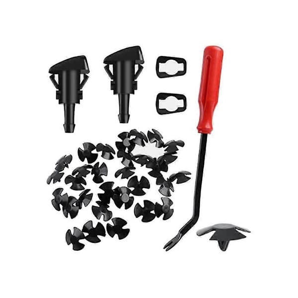 Windshield Washer Kit, Fastener Tool with 30 Hood Insulation Retainers, for Ram 4878883a
