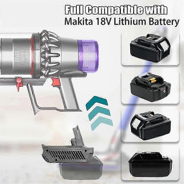 MT18V11 Adapter til 18V Lithium Batteri til V11 Støvsuger, til 18V Batteri til V11 Erstatning