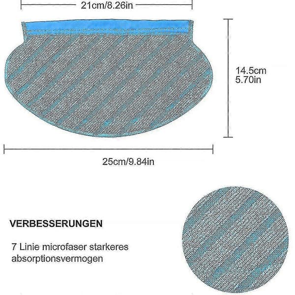 12 stk. moppeklude til Deebot Ozmo 950 Ozmo 920 Ozmo 905 støvsuger reservedele