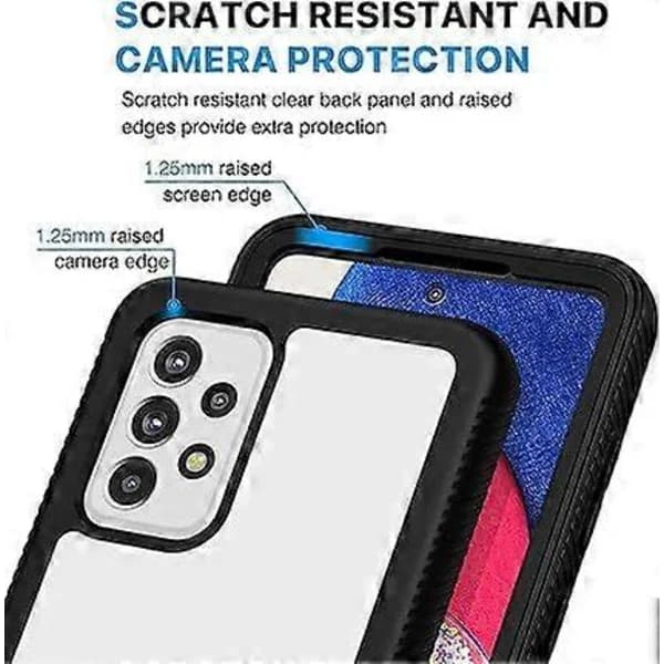 SBSG Case for Samsung A52s 5G — 360-degree Full Body Shockproof Protection, Built-in Screen Protector, Transparent Edge Protective Case
