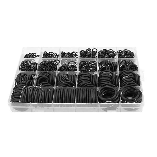 740-piece Rubber Gasket O-Ring Kit in 24 Sizes for Garages and Plumbers