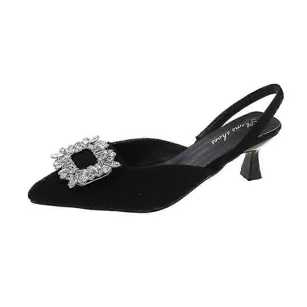 Slingback Pumps med spids tå og stiletthæl til kvinder
