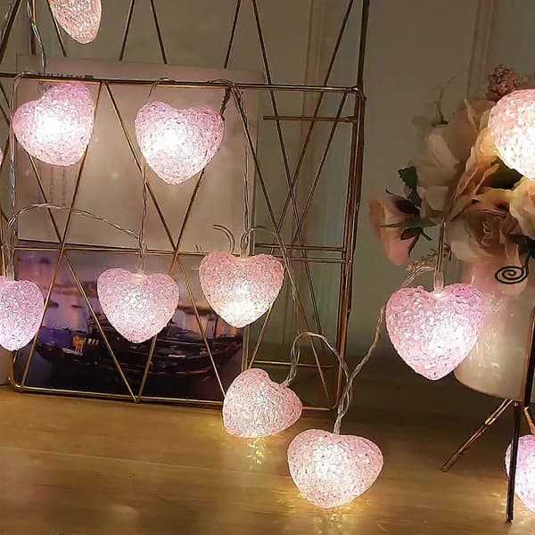 Valentine's Day Heart String LED Battery Box Wedding Party Decoration Lantern