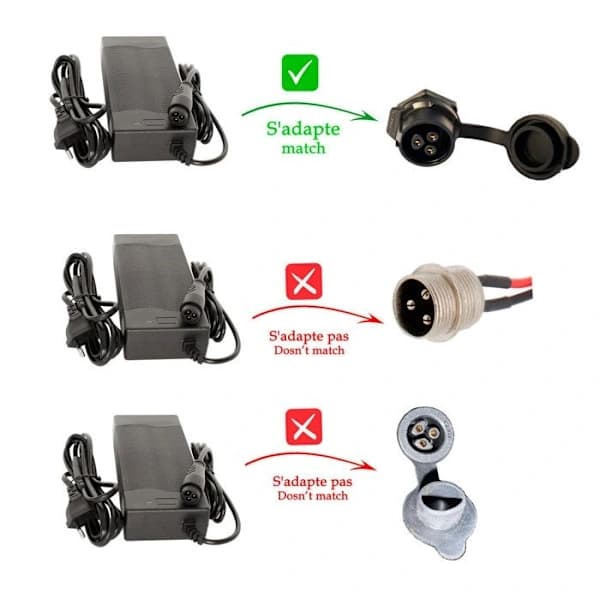 Dualtron Mini 58.1V 2A El-scooteroplader (Sort)