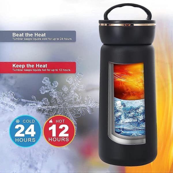 Termosvattenflaska i rostfritt stål, termosmugg, resemugg, kaffemugg