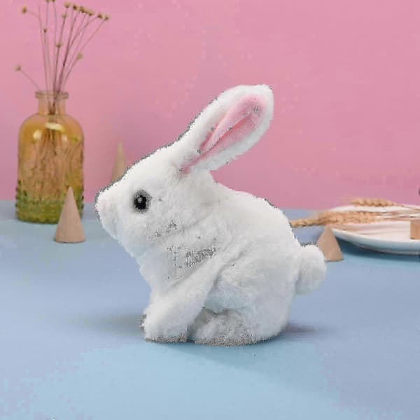 e Educational Interactive Rabbit Toys Rabbits Can Walk And Talk, Easter Plush Stuffed Animal Rabbit Toy