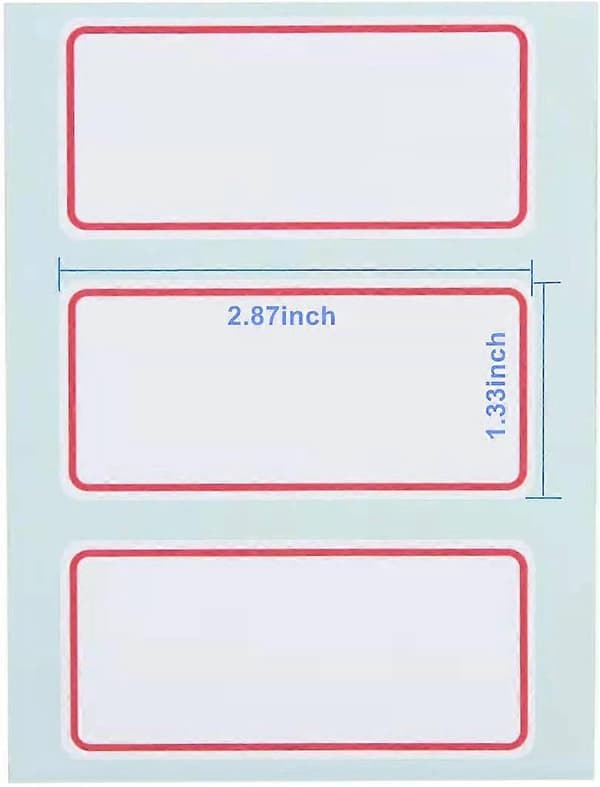 Filsetiketter, Mappetiketter, Burkar, Flaskor, Matbehållare, Läsanvisningar, Mappar (1-pack)