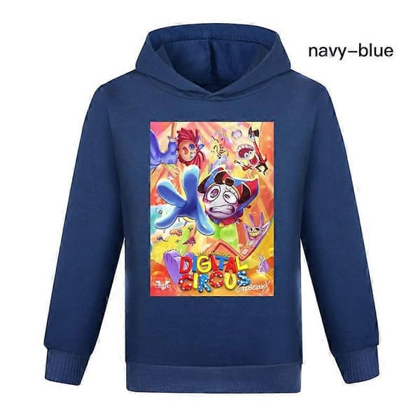Digital Circus hettegenser for gutter og jenter blue 160