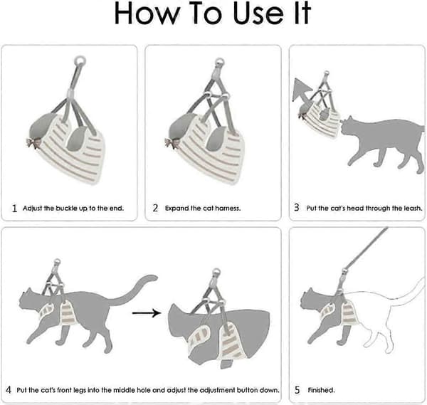 2-pack Cat Harness with Leash, Escape Proof, Adjustable Kitten Walking Jacket, Soft and Breathable Pet Vest