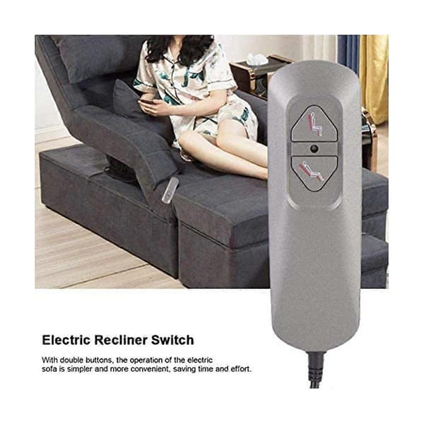 Elektrisk reclinerkontroller med dobbel knapp, stolheis/elektrisk sofamanuell kontroller, sofarecliner