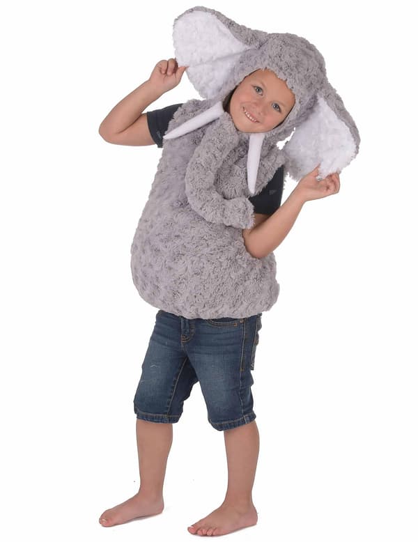 Gråt elefantkostume til børn 18-24 months (86-92cm)