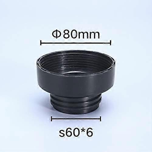 80 mm IBC-venttiili S60*6-liittimellä, hanaliitin, puutarhakastelu (väri: musta)