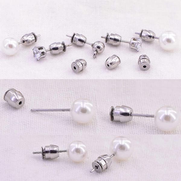 Secure Locking Earring Backs Adjustable Hypoallergenic Earring Nuts