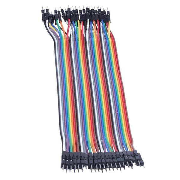 40st 20cm 2.54mm hane till hane kopplingskabel för kopplingsdäck