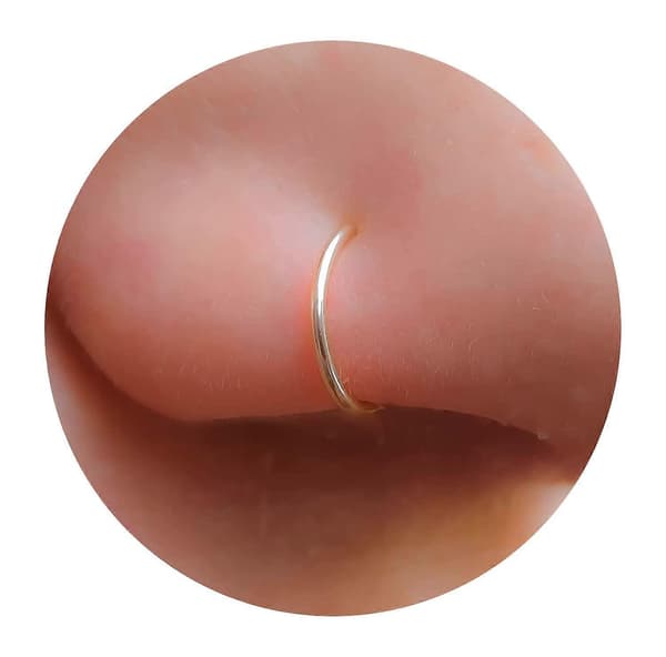 Liten näsring 20 G näspiercingring - 14K guldfylld näspiercingring_present