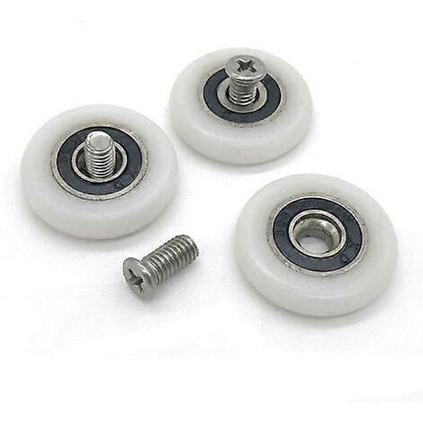 Sett med 8 erstatningshjul for dusjdører med 23 mm diameter