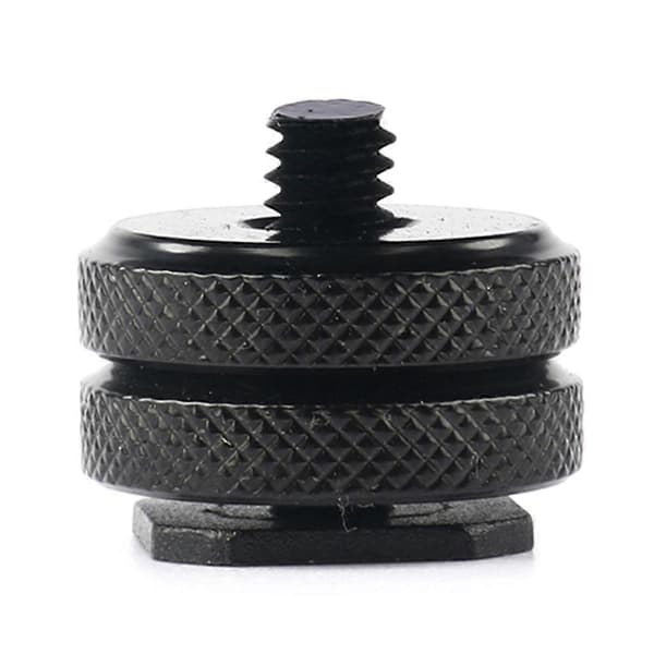 3 Hot Shoe Mount Adapter Dobbelte Skruer Stativholder til DSLR Kamera Flash Light