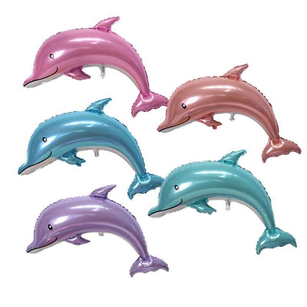 4 delfiinipallon sarja, 4 kappaletta, 4 väriä, simpukankuoripallot