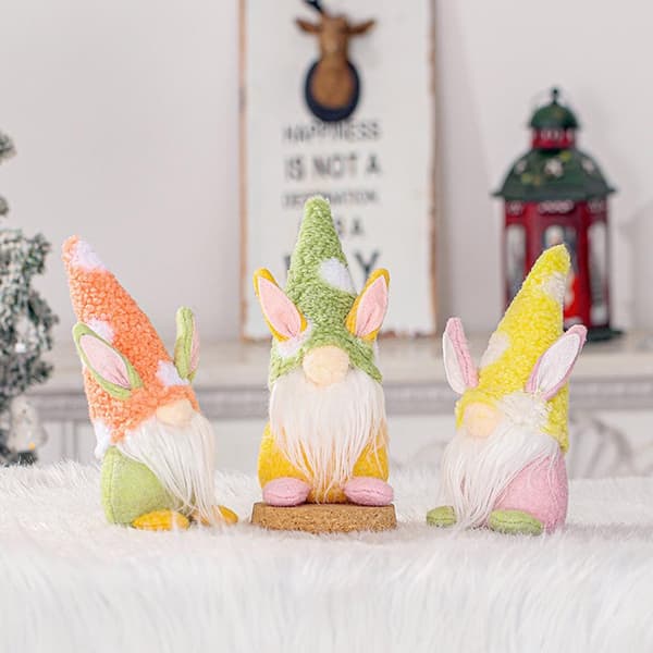 Easter Bunny Doll Faceless Dwarf Table Decoration for Children Girlfriends Home Decor