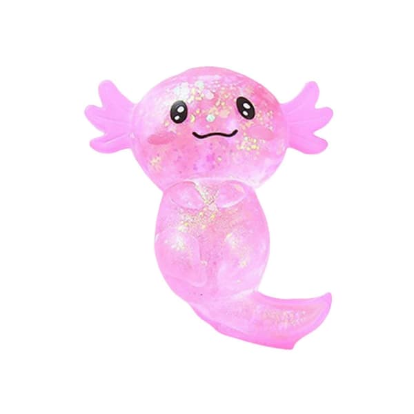 Salamander klämleksak – sensorisk boll för lindring Pink
