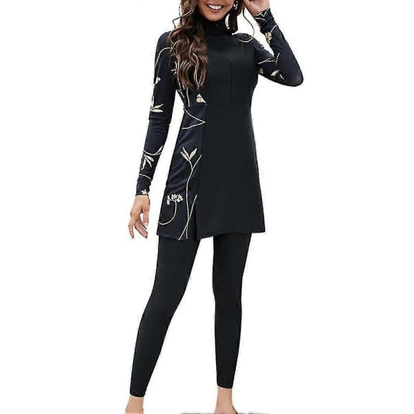 Full Coverage Swimsuits 2 Piece Full Coverage Burkini Swimwear Top Pants