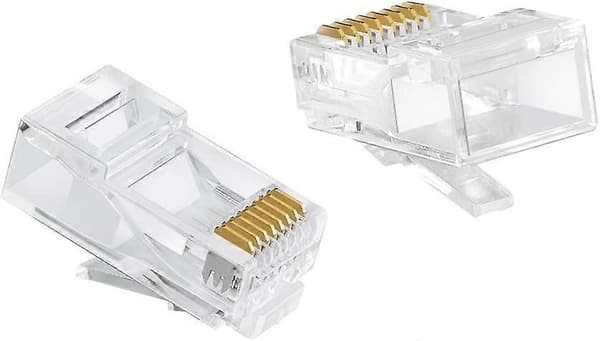 Netværksmodulært 8P8C-stik Cat.5 Cat.5E RJ45-forbinder