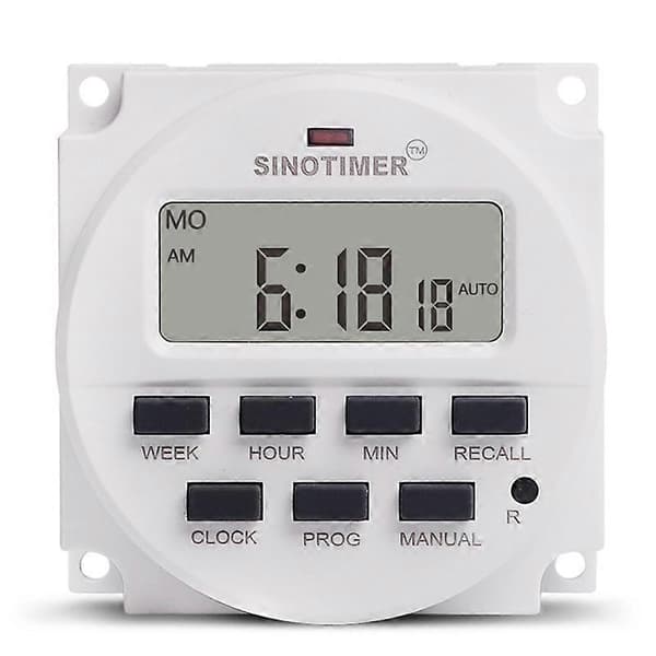 SINOTIMER Tm618N-2 Lcd 1,6 tums digital programmerbar timerbrytare_Gåva