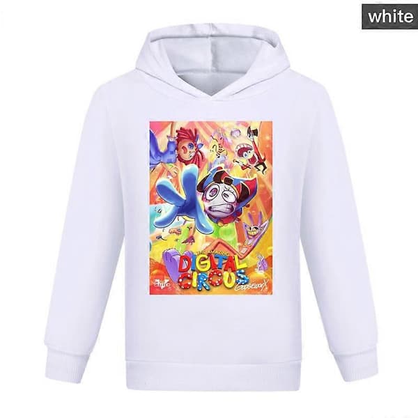 Digital Circus hettegenser for gutter og jenter white 120