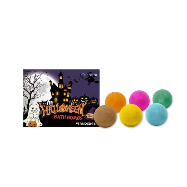 Halloween badebomber sett for skummelt avslappende bad