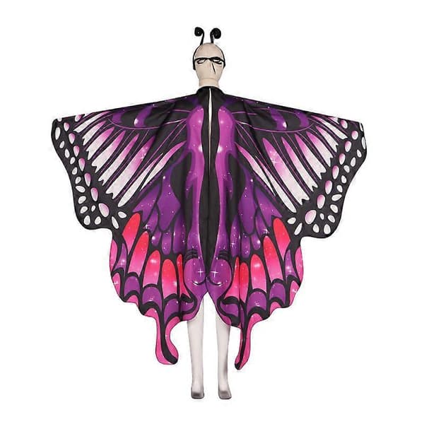 Halloween cosplay Ny sommerfuglekappe Gradient Farverig Danseudsmykning Vingedanseplatform Style 5