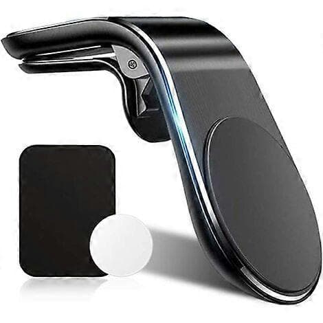 Magnetisk biltelefonholder for de fleste smarttelefoner, universell magnetisk bilmontering for luftventiler (svart)