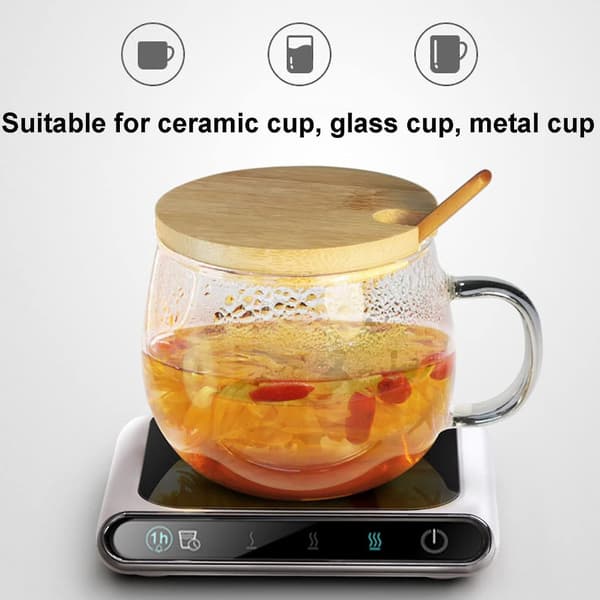USB kaffevarmere for skrivebord, USB tekoppvarmerunderlag USB, smart magisk elektronisk elektrisk