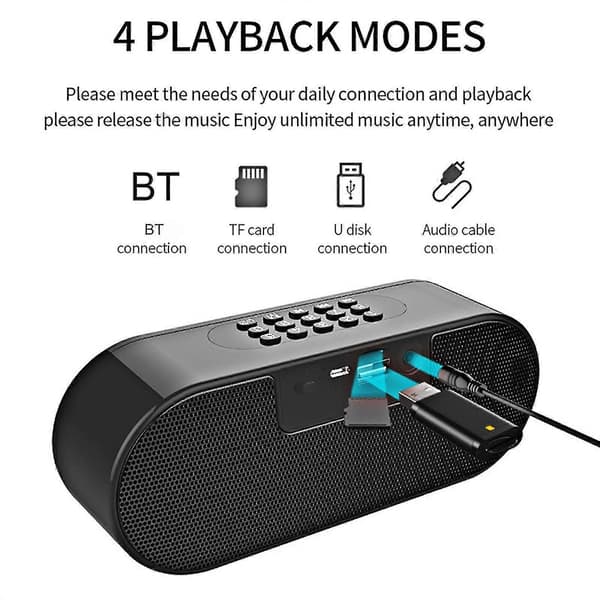 USB trådlös Bluetooth-högtalare stereomusikspelare