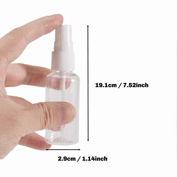 5 kpl 30 ml sumutinpullo tyhjä sumutinpullo pieni matkapumppupullosäiliö Transparent  white